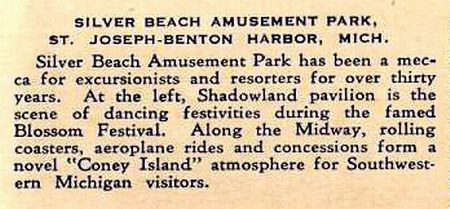 Silver Beach Amusement Park - Rear Of Post Card (newer photo)